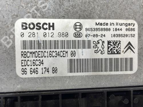 Engine control unit (ECU) CITROËN C4 Grand Picasso I (UA_) 1.6 HDi | BP25892281M57 