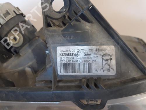 Right headlight RENAULT LAGUNA III (BT0/1) 2.0 dCi (BT01, BT08, BT09, BT0E, BT0K, BT12, BT1C, BT1D,... | BP25666191C29