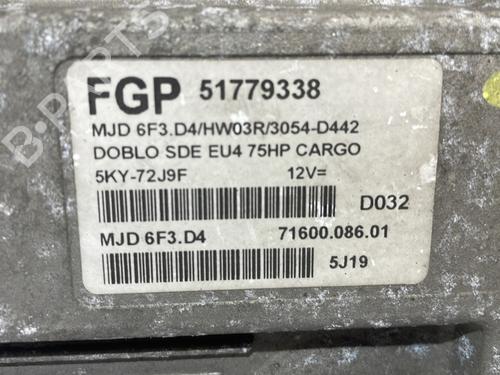 Engine control unit (ECU) FIAT DOBLO Box Body/MPV (223_) 1.3 D Multijet | BP28172849M57 - Image 3