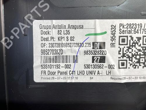 Front left panel CITROËN C4 III (BA_, BB_, BC_) 1.2 PureTech 130 (BAHNSA, BAHNSB) | BP25661781C58  - Image 5