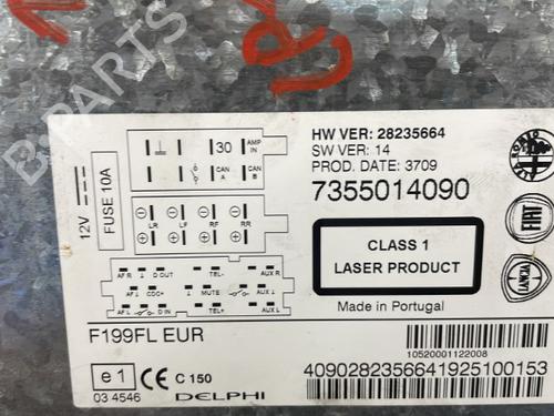 Radio FIAT PUNTO EVO (199_) 1.3 D Multijet (199AXC1A, 199BXC1A, 199AXT1A, 199BXT1A) | BP25669587E6