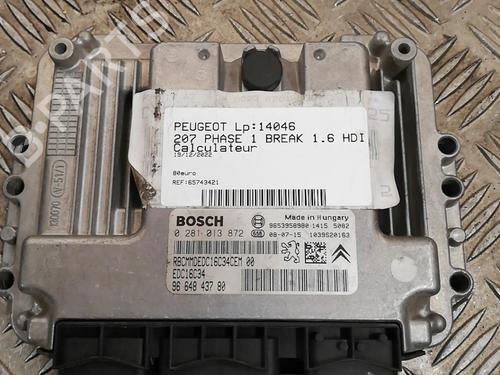 Control unit PEUGEOT 207 SW (WK_) 1.6 HDi | BP25670491M11