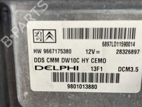 Engine control unit (ECU) CITROËN DS5 2.0 HDi 200 Hybrid4 All-wheel Drive | BP25663986M57 