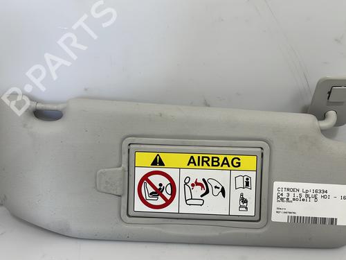 Used Right sun visor CITROËN C4 III (BA_, BB_, BC_) 1.5 BlueHDi 130 (BBYHZB) (131 hp) 25666798