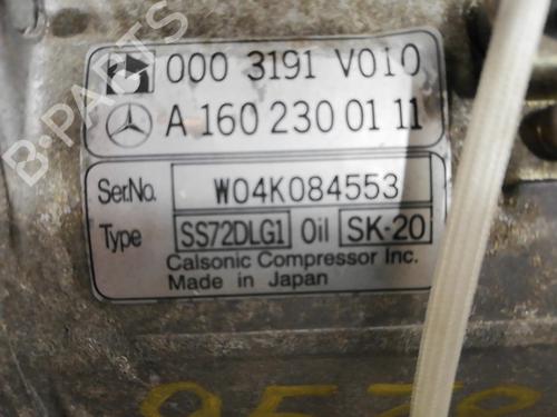 Used AC compressor AC compressor SMART FORTWO Coupe (450) 0.7 (450.352, 450.332) (61 hp) 25663218 25663218