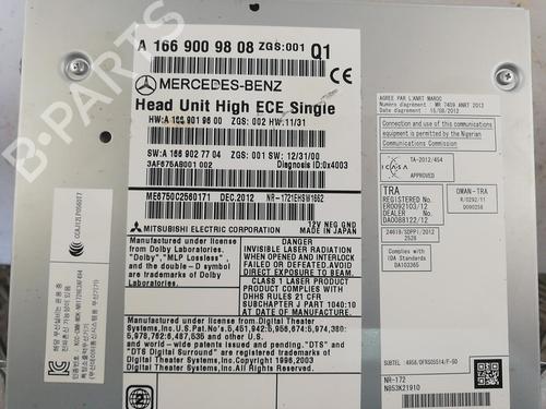 Radio MERCEDES-BENZ GL-CLASS (X166) GL 500 4-matic (166.873) | BP25667444E6