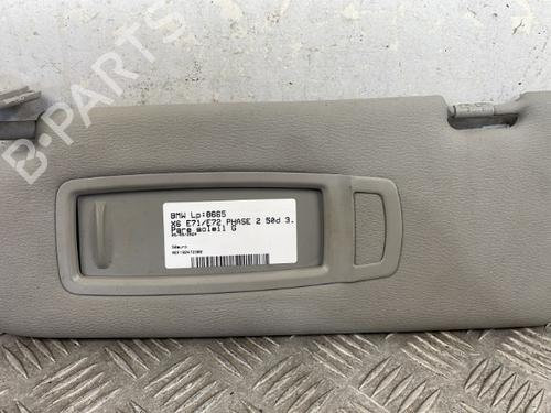 Used Left sun visor Left sun visor BMW X6 (E71, E72) M 50 d (381 hp) 25669560 25669560