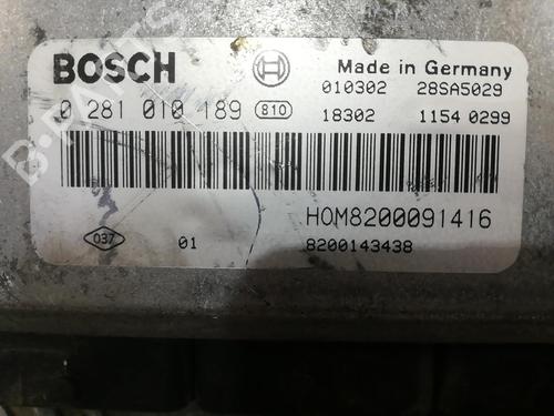 Engine control unit (ECU) RENAULT SCÉNIC I MPV (JA0/1_, FA0_) 1.9 dCi RX4 | BP25662361M57 