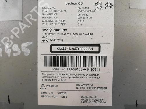 Radio DS DS 4 / DS 4 CROSSBACK (NX_) 1.2 THP 130 (NXHNYM) | BP25662462E6 - Image 2