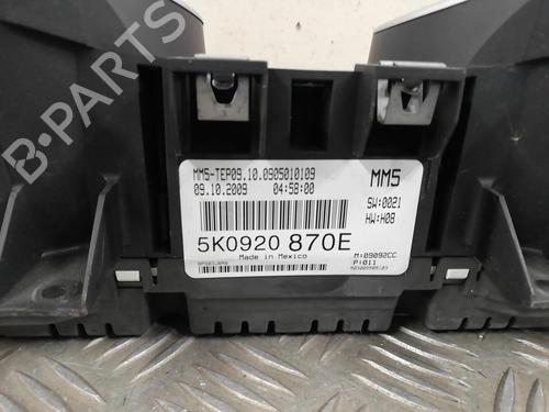 Used Instrument cluster VW GOLF VI (5K1) 2.0 TDI (110 hp) 25670551