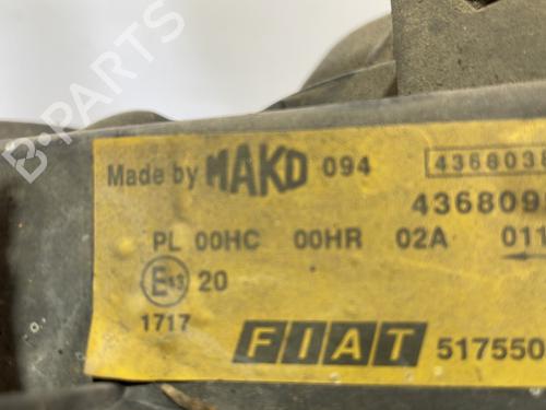 Used Right headlight Right headlight FIAT DOBLO Box Body/MPV (223_) 1.3 D Multijet (75 hp) 27884314 27884314