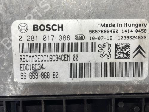 Engine control unit (ECU) CITROËN C3 II (SC_) 1.4 HDi 70 (SC8HZC, SC8HR0, SC8HP4) | BP26435965M57 
