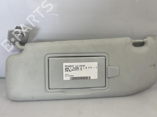Used Left sun visor PEUGEOT 208 I (CA_, CC_) 1.2 VTI 82 (82 hp) 25666602