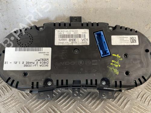 Instrument cluster SKODA FABIA II (542) 1.2 12V | BP25669549C47 