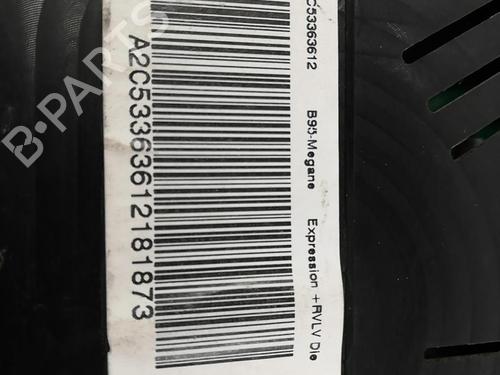 Cockpit RENAULT MEGANE III Hatchback (BZ0/1_, B3_) 1.5 dCi (BZ09, BZ0D, BZ1W, BZ29, BZ14) | BP25668154C47 