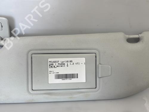 Used Left sun visor PEUGEOT 208 I (CA_, CC_) 1.2 VTI 82 (82 hp) 26557400