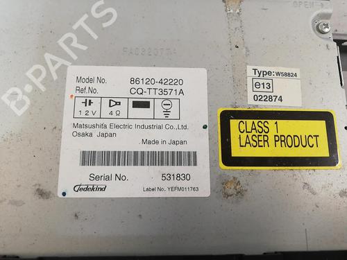 Bilradio TOYOTA RAV 4 III (_A3_) 2.2 D 4WD (ALA30_, ALA30R) (136 hp) 25662606