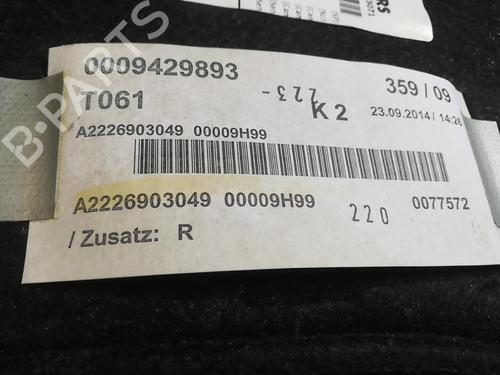 Rear parcel shelf MERCEDES-BENZ S-CLASS (W220) S 400 CDI (220.028, 220.128) | BP25664768C85 