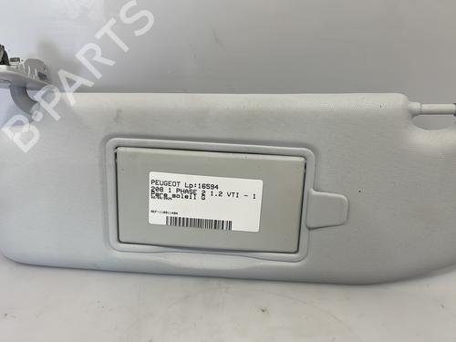 Used Left sun visor PEUGEOT 208 I (CA_, CC_) 1.2 VTI 82 (82 hp) 28243466