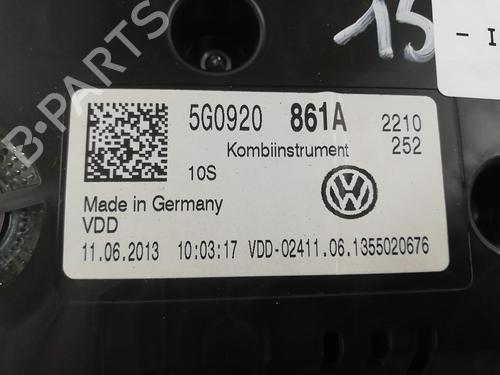 Instrument cluster VW GOLF VII (5G1, BQ1, BE1, BE2) 1.6 TDI | BP25669930C47