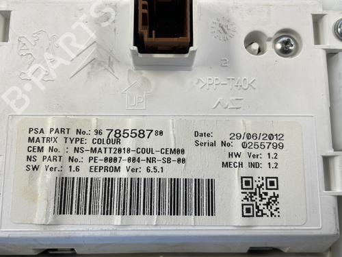 Instrument cluster PEUGEOT 208 I (CA_, CC_) 1.6 HDi | BP25661563C47 