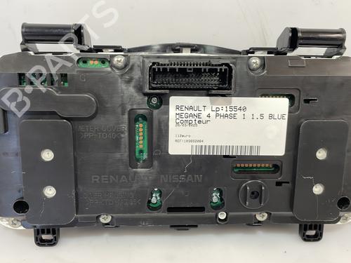 Instrument cluster RENAULT MEGANE IV Hatchback (B9A/M/N_) 1.5 dCi 110 (B9A3) | BP25661615C47 