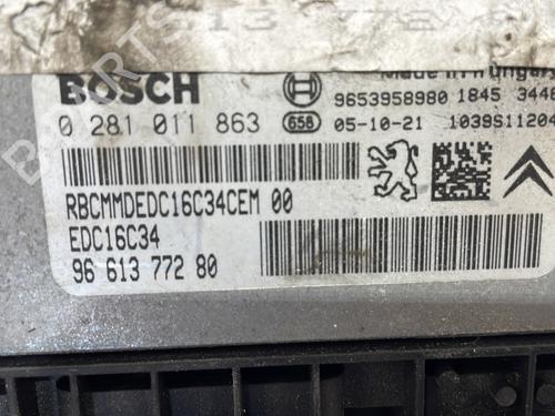 Engine control unit (ECU) PEUGEOT 307 (3A/C) 1.6 HDi | BP26436839M57 