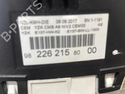 Instrument cluster PEUGEOT 208 I (CA_, CC_) 1.6 HDi / BlueHDi 75 | BP25662237C47 