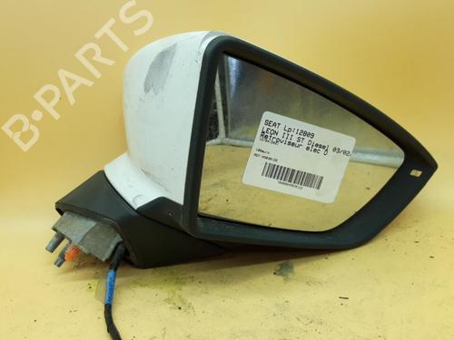 Used Right mirror SEAT LEON (5F1) 2.0 TDI (150 hp) 25671227