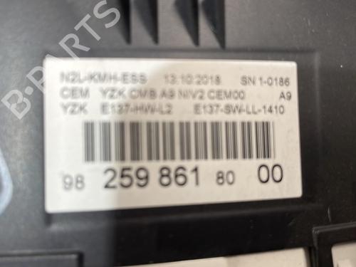 Instrument cluster PEUGEOT 208 I (CA_, CC_) 1.2 VTI 82 | BP25661987C47