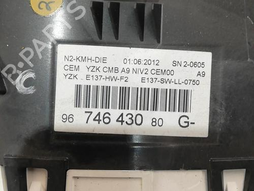 Instrument cluster PEUGEOT 208 I (CA_, CC_) 1.4 HDi | BP25667810C47 