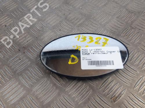 Used Right mirror glass MINI MINI (R50, R53) Cooper (116 hp) 25663644