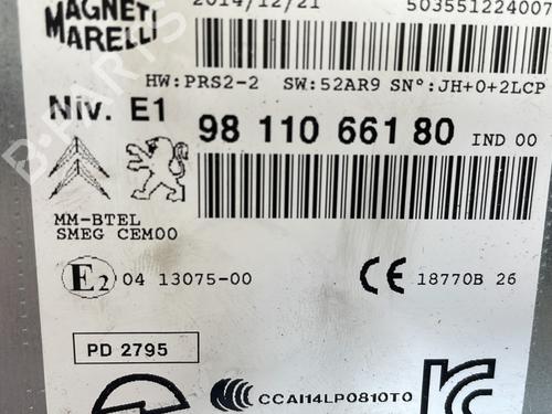 Used Radio Radio PEUGEOT 208 I (CA_, CC_) 1.2 VTI 82 (82 hp) 26557396 26557396