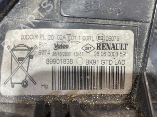 Left headlight RENAULT LAGUNA III (BT0/1) 1.5 dCi (BT00, BT0A, BT0T, BT1J) | BP25662124C28