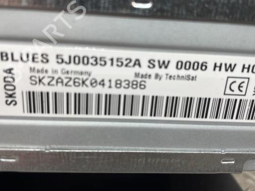 Radio SKODA FABIA II (542) 1.2 12V | BP25669547E6 