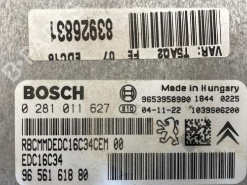 Engine control unit (ECU) PEUGEOT 307 (3A/C) 1.6 HDi 110 | BP25662246M57 