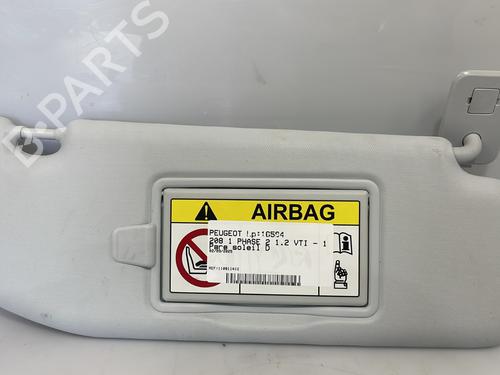 Used Right sun visor PEUGEOT 208 I (CA_, CC_) 1.2 VTI 82 (82 hp) 28243465