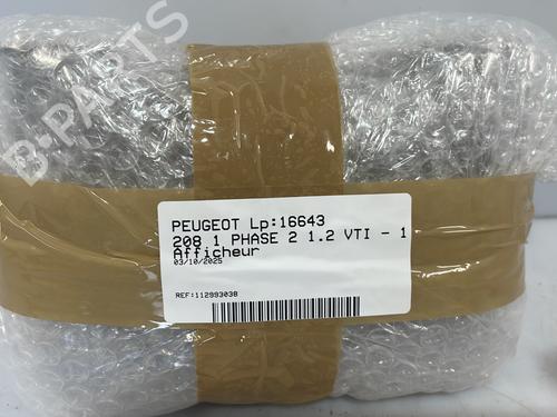 Used Display monitor Display monitor PEUGEOT 208 I (CA_, CC_) 1.2 VTI 82 (82 hp) 29353628 29353628