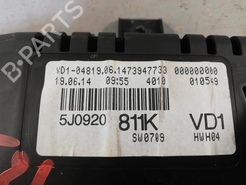 Used Instrument cluster SKODA FABIA II (542) 1.6 TDI (75 hp) 25669855
