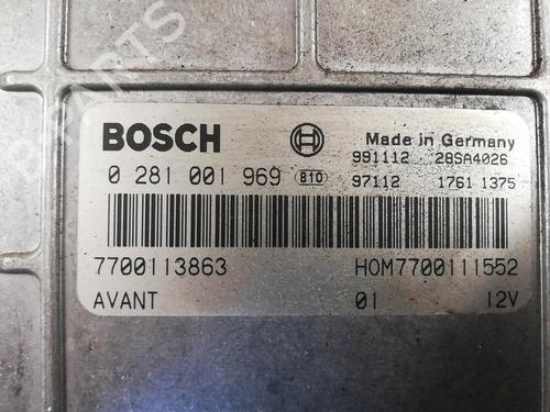 Engine control unit (ECU) RENAULT MEGANE I (BA0/1_) 1.9 dTi (BA08, BA0N) | BP25669976M57 