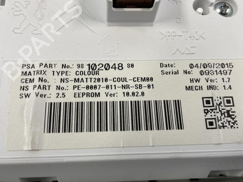 Instrument cluster PEUGEOT 2008 I (CU_) 1.2 THP 110 / PureTech 110 | BP25666973C47 - Image 4