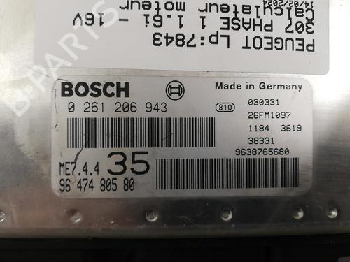 Engine control unit (ECU) PEUGEOT 307 (3A/C) 1.6 16V | BP25667580M57 