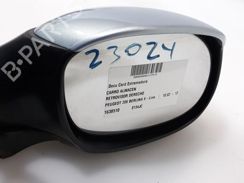 Right mirror PEUGEOT 206 Hatchback (2A/C)  | BP19431440C27