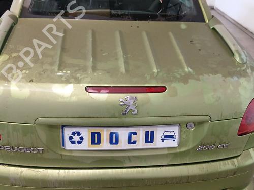 Used Tailgate Tailgate PEUGEOT 206 CC (2D) 1.6 16V (2DNFUF, 2DNFUR) (109 hp) 36325935 36325935
