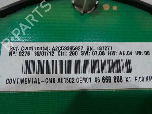 Instrument cluster CITROËN C3 II (SC_)  | BP5768241C47 