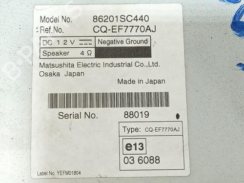 Radio SUBARU FORESTER (SH_) 2.0 D AWD (SHH, SHD, SHN) | BP32163747E6 