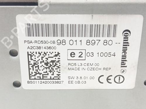 Radio CITROËN C4 II (NC_) 1.6 VTi 120 (NC5FS0, NC5FS9) | BP28126579E6 