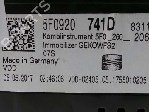 Instrument cluster SEAT LEON (5F1) 2.0 TDI | BP2821126C47 