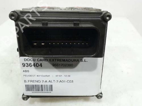 ABS pump PEUGEOT 407 (6D_) 1.6 HDi 110 (6D9HZC, 6D9HYC) | BP894878M43 