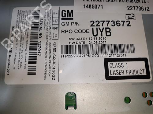 Radio CHEVROLET CRUZE Hatchback (J305) 1.6 | BP11689776E6 